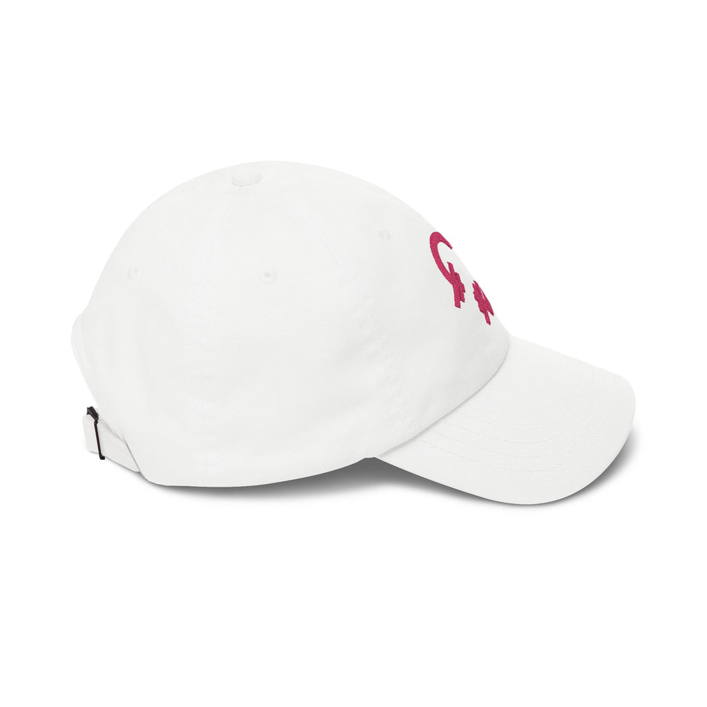 Gym Crush Dad Hat — White