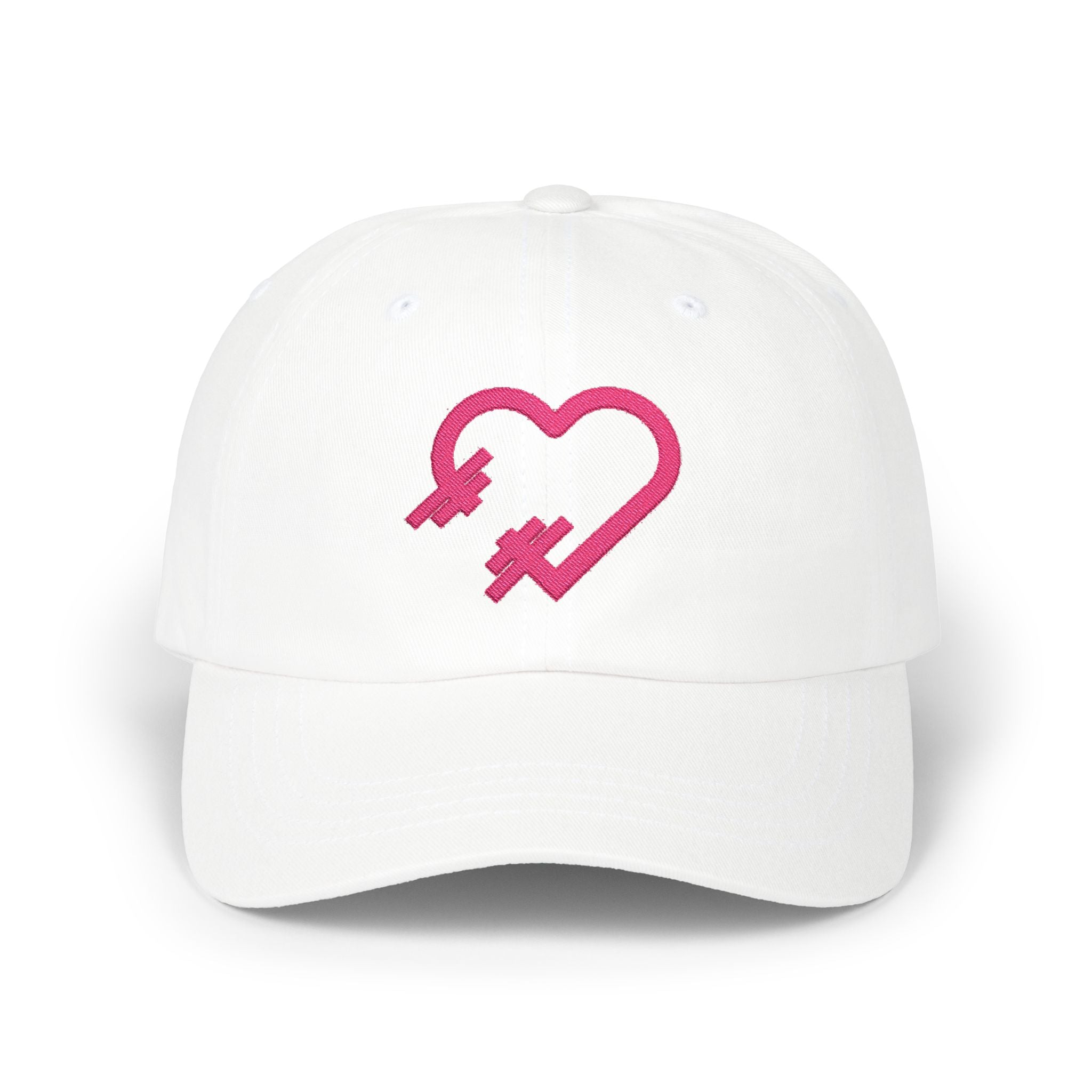 Gym Crush Dad Hat — White