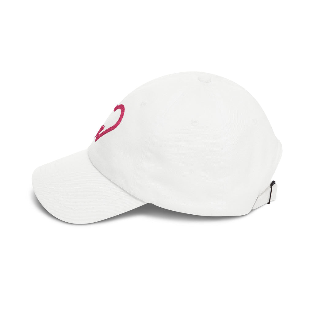 Gym Crush Dad Hat — White